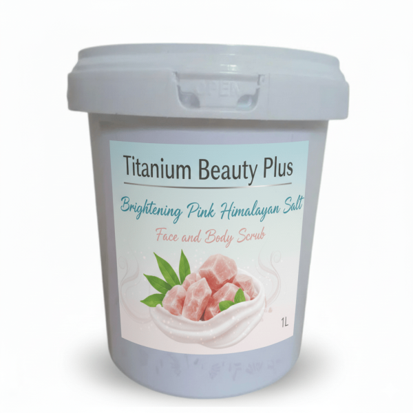 1L Brightening Pink Himalayan Salt Face and Body Scrub