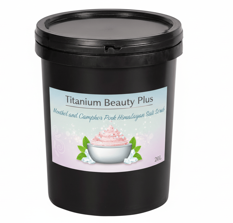 20L Menthol and Camphor Pink Himalayan Salt Scrub