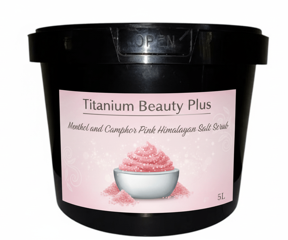 5L Menthol and Camphor Pink Himalayan Salt Scrub